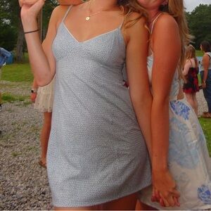 Billabong Textured Blue and White Top